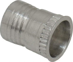 Marson - #10-32, 3/8" OAL, Thread-Sert Threaded Insert - 0.281" Hole Diam, 0.314" Head Diam, Aluminum - Eagle Tool & Supply