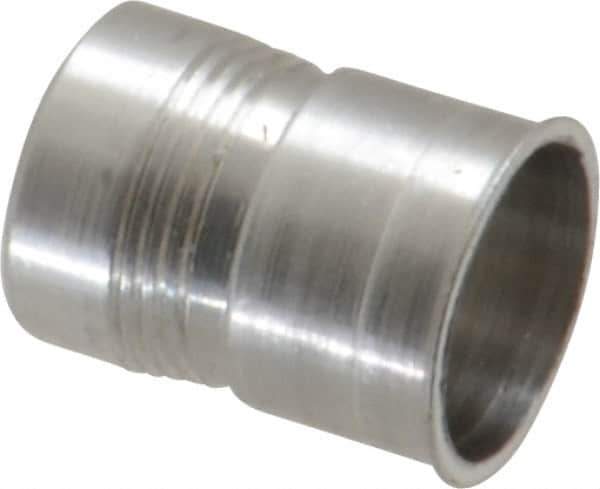 Marson - 1/4-20, 0.51" OAL, Thread-Sert Threaded Insert - 0.391" Hole Diam, 0.408" Head Diam, Aluminum - Eagle Tool & Supply