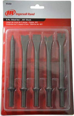 Ingersoll-Rand - 7" OAL, 0.78" Shank Diam, Chisel Set - Round Shank, Steel - Eagle Tool & Supply