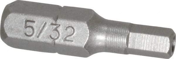 Value Collection - Tamper Resistant Hex Screwdriver Bit - 1" OAL - Eagle Tool & Supply
