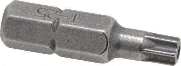Value Collection - Tamper Resistant Torx Screwdriver Bit - 1" OAL - Eagle Tool & Supply