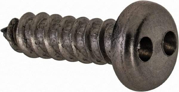 Made in USA - #6 Pan Head Spanner Sheet Metal Screw - Stainless Steel, 1/2" Length Under Head, Grade 18-8 - Eagle Tool & Supply