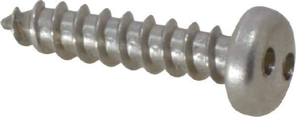 Made in USA - #8 Pan Head Spanner Sheet Metal Screw - Stainless Steel, 3/4" Length Under Head, Grade 18-8 - Eagle Tool & Supply