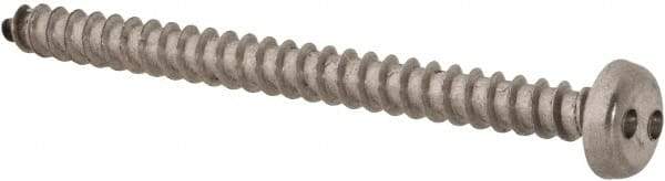 Made in USA - #8 Pan Head Spanner Sheet Metal Screw - Stainless Steel, 2" Length Under Head, Grade 18-8 - Eagle Tool & Supply