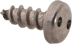 Made in USA - #10 Pan Head Spanner Sheet Metal Screw - Stainless Steel, 1/2" Length Under Head, Grade 18-8 - Eagle Tool & Supply