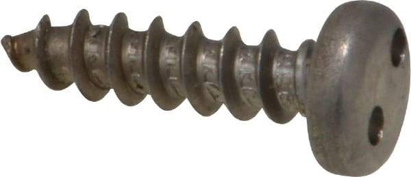 Made in USA - #10 Pan Head Spanner Sheet Metal Screw - Stainless Steel, 3/4" Length Under Head, Grade 18-8 - Eagle Tool & Supply