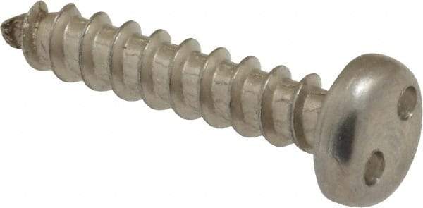 Made in USA - #10 Pan Head Spanner Sheet Metal Screw - Stainless Steel, 1" Length Under Head, Grade 18-8 - Eagle Tool & Supply