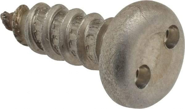 Made in USA - #14 Pan Head Spanner Sheet Metal Screw - Stainless Steel, 3/4" Length Under Head, Grade 18-8 - Eagle Tool & Supply