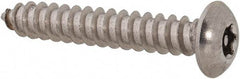 Value Collection - #8 Button Head Torx Sheet Metal Screw - Stainless Steel, 1" Length Under Head, Grade 18-8, T15 Drive - Eagle Tool & Supply