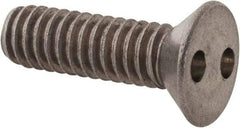 Made in USA - #12-24 UNC, 3/4" OAL Spanner Drive Machine Screw - Flat Head, Grade 18-8 Stainless Steel, Uncoated, Without Washer - Eagle Tool & Supply