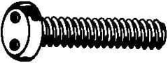 Made in USA - #8-32 UNC, 3/4" OAL Spanner Drive Machine Screw - Pan Head, Grade 18-8 Stainless Steel, Uncoated, Without Washer - Eagle Tool & Supply