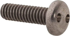 Made in USA - #12-24 UNC, 3/4" OAL Spanner Drive Machine Screw - Pan Head, Grade 18-8 Stainless Steel, Uncoated, Without Washer - Eagle Tool & Supply