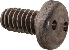 Made in USA - 1/4-20 UNC, 1/2" OAL Spanner Drive Machine Screw - Pan Head, Grade 18-8 Stainless Steel, Uncoated, Without Washer - Eagle Tool & Supply