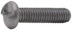 Made in USA - #6-32 UNC, 3/16" Length Under Head One Way Drive Machine Screw - Round Head, Grade 18-8 Stainless Steel, Uncoated, Without Washer - Eagle Tool & Supply