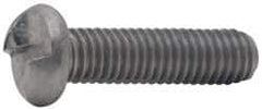 Made in USA - #6-32 UNC, 3/16" Length Under Head One Way Drive Machine Screw - Round Head, Grade 18-8 Stainless Steel, Uncoated, Without Washer - Eagle Tool & Supply
