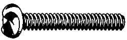 Made in USA - #6-32 UNC, 3/4" Length Under Head One Way Drive Machine Screw - Round Head, Grade 18-8 Stainless Steel, Uncoated, Without Washer - Eagle Tool & Supply