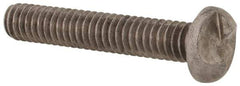 Made in USA - 1/4-20 UNC, 1-1/2" Length Under Head One Way Drive Machine Screw - Round Head, Grade 18-8 Stainless Steel, Uncoated, Without Washer - Eagle Tool & Supply