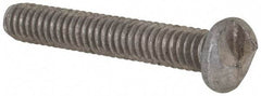 Made in USA - #8-32 UNC, 1" Length Under Head One Way Drive Machine Screw - Round Head, Grade 18-8 Stainless Steel, Uncoated, Without Washer - Eagle Tool & Supply