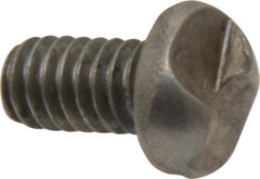 Made in USA - 1/4-20 UNC, 1/2" Length Under Head One Way Drive Machine Screw - Round Head, Grade 18-8 Stainless Steel, Uncoated, Without Washer - Eagle Tool & Supply