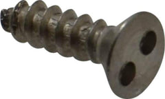 Made in USA - #6 Flat Head Spanner Sheet Metal Screw - Stainless Steel, 1/2" OAL, Grade 18-8 - Eagle Tool & Supply
