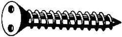 Made in USA - #10 Flat Head Spanner Sheet Metal Screw - Stainless Steel, 3/4" OAL, Grade 18-8 - Eagle Tool & Supply