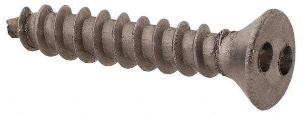 Made in USA - #6 Flat Head Spanner Sheet Metal Screw - Stainless Steel, 3/4" OAL, Grade 18-8 - Eagle Tool & Supply