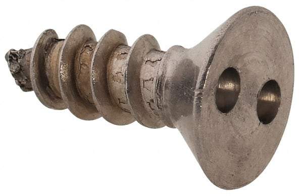 Made in USA - #8 Flat Head Spanner Sheet Metal Screw - Stainless Steel, 1/2" OAL, Grade 18-8 - Eagle Tool & Supply