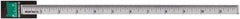 Made in USA - 3 Ft. Long x 1-1/4 Inch Wide, 1/16 Inch Graduation, Clear, Mylar Adhesive Tape Measure - Reads Top to Bottom, Vertical Rules - Eagle Tool & Supply