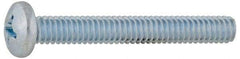 Value Collection - 1/4-20 UNC, 2" Length Under Head Phillips Drive Machine Screw - Pan Head, Grade 2 Steel, Without Washer - Eagle Tool & Supply