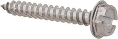 Value Collection - #6 Hex Washer Head Slotted Sheet Metal Screw - Stainless Steel, 1" Length Under Head, Grade 18-8 - Eagle Tool & Supply