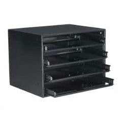 Durham - Small Parts Slide Rack Cabinet - 15-3/4" Deep x 15" Wide x 20" High - Eagle Tool & Supply
