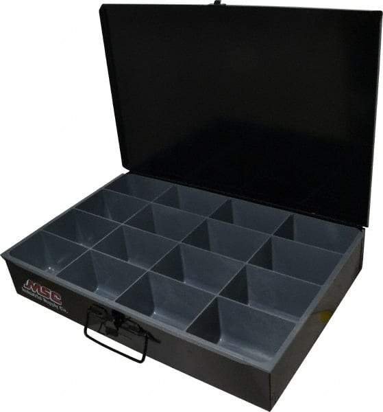 Durham - 1 Drawer, 16 Compartment, Small Parts Assortment Storage Drawer - 12" Deep x 18-1/2" Wide - Eagle Tool & Supply