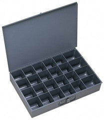 Durham - 1 Drawer, 24 Compartment, Small Parts Assortment Storage Drawer - 12" Deep x 18-1/2" Wide - Eagle Tool & Supply
