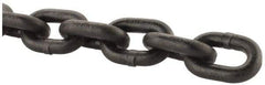 Peerless Chain - 3/8" Welded Alloy Chain - 7,100 Lb Capacity, Grade 80, Alloy Steel, Black Finish - Eagle Tool & Supply