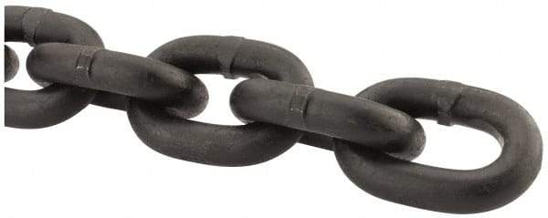 Peerless Chain - 1/2" Welded Alloy Chain - 12,000 Lb Capacity, Grade 80, Alloy Steel, Black Finish - Eagle Tool & Supply