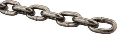 Peerless Chain - 1/4" Welded High Test Chain - 2,600 Lb Capacity, Grade 43, Carbon Steel, Standard Finish - Eagle Tool & Supply