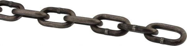 Peerless Chain - 3/16" Welded Proof Coil Chain - 800 Lb Capacity, Grade 30, Carbon Steel, Self-Colored Finish - Eagle Tool & Supply