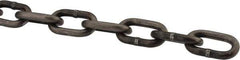 Peerless Chain - 3/16" Welded Proof Coil Chain - 800 Lb Capacity, Grade 30, Carbon Steel, Self-Colored Finish - Eagle Tool & Supply