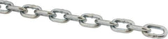 Peerless Chain - #2 Welded Straight Link Machine Chain - 325 Lb Capacity, Steel, Zinc Plated Finish - Eagle Tool & Supply