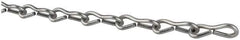 Made in USA - 0.062" Diam Steel Single Jack Chain - 10 Lb Load Limit, #16, Zinc Plated Finish - Eagle Tool & Supply