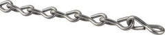 Made in USA - 0.08" Diam Steel Single Jack Chain - 16 Lb Load Limit, #14, Zinc Plated Finish - Eagle Tool & Supply