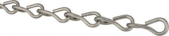 Made in USA - 0.135" Diam Steel Single Jack Chain - 43 Lb Load Limit, #10, Pre-Galvanized Finish - Eagle Tool & Supply