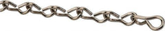 Made in USA - 0.062" Diam Steel Single Jack Chain - 10 Lb Load Limit, #16, Nickel Plated Finish - Eagle Tool & Supply