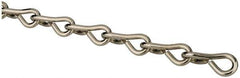 Made in USA - 0.105" Diam Steel Single Jack Chain - 29 Lb Load Limit, #12, Nickel Plated Finish - Eagle Tool & Supply