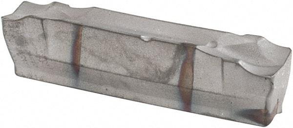 Iscar - HGR J IC328 Grade, 0.1181" Cutting Width, Carbide Cutoff Insert - 6° Right Hand Lead Angle, 0.0079" Cnr Rad, TiCN Coated, Double End - Eagle Tool & Supply