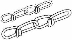 Campbell - 0.08" Diam Steel Double Loop Chain - Eagle Tool & Supply