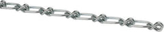 Campbell - 0.091" Diam Steel Single Loop Chain - 155 Lb Load Limit, #2, Zinc Plated Finish, 1.08" Inside Length - Eagle Tool & Supply