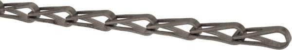 Made in USA - 0.035" Diam Steel Sash Chain - 75 Lb Load Limit, #8, Standard Finish - Eagle Tool & Supply