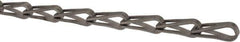 Made in USA - 0.035" Diam Steel Sash Chain - 75 Lb Load Limit, #8, Standard Finish - Eagle Tool & Supply