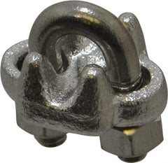 Campbell - 1/8" Wire Rope U-Bolt Clip - 316 Stainless Steel - Eagle Tool & Supply